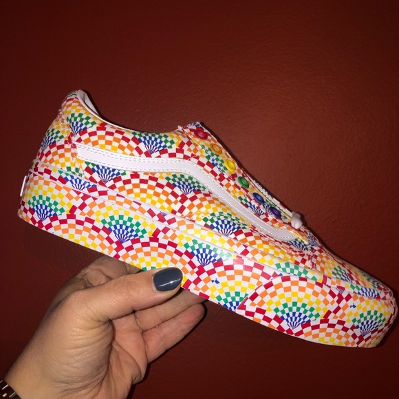 Vans Old Skool Pride Platform Shoes Sneakers - Picture 1 of 7
